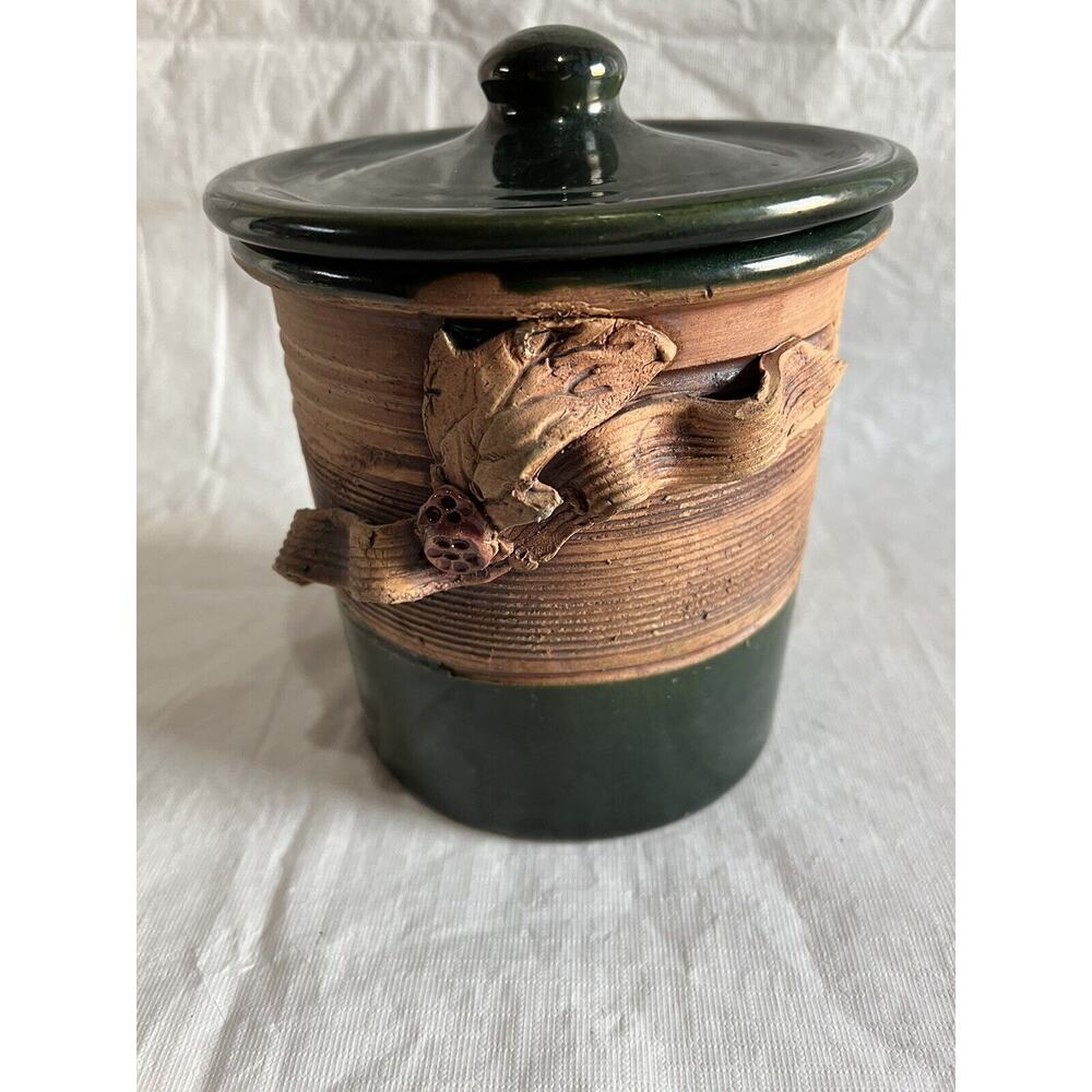 Beautiful Hand Turned Crock Set Signed - Picture 2 of 16